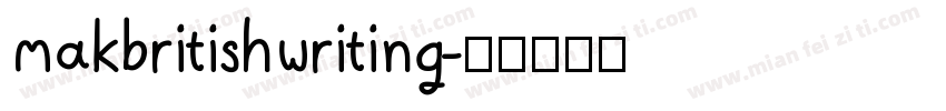 makbritishwriting字体转换
