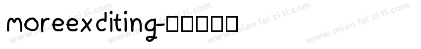 moreexciting字体转换