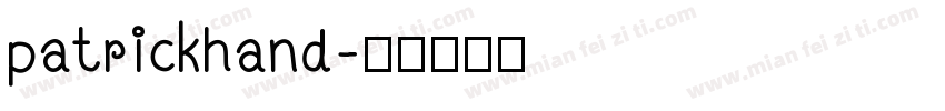 patrickhand字体转换