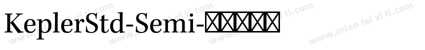 KeplerStd-Semi字体转换