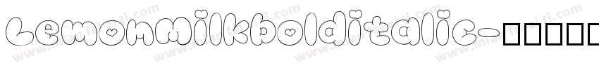 LemonMilkbolditalic字体转换