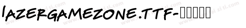 lazergamezone.ttf字体转换
