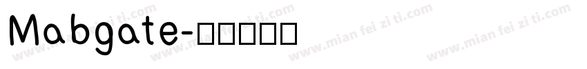 Mabgate字体转换