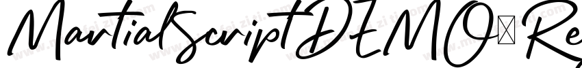 MartialScriptDEMO-Regular字体转换