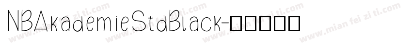 NBAkademieStdBlack字体转换