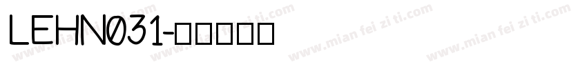 LEHN031字体转换