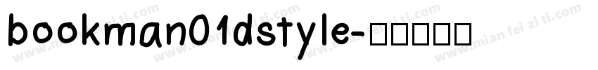 bookman01dstyle字体转换