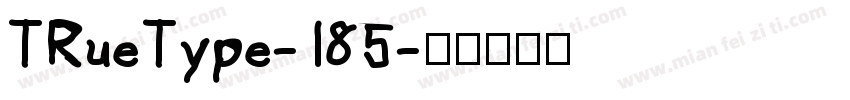 TRueType-185字体转换