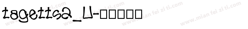 tagetts2_U字体转换