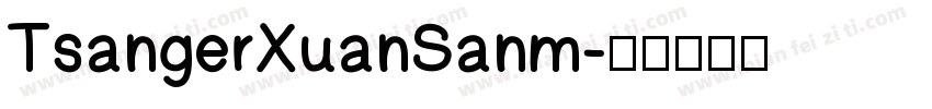TsangerXuanSanm字体转换
