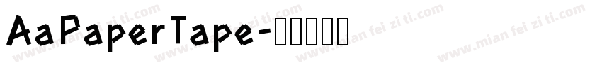 AaPaperTape字体转换