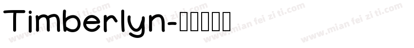 Timberlyn字体转换