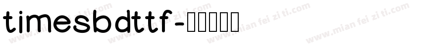 timesbdttf字体转换