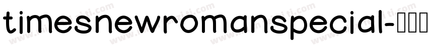timesnewromanspecial字体转换