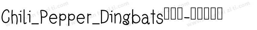 Chili_Pepper_Dingbats手机版字体转换