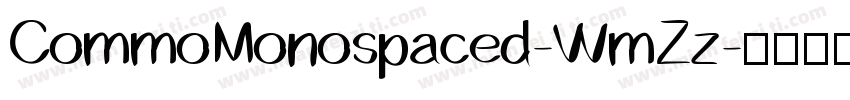 CommoMonospaced-WmZz字体转换
