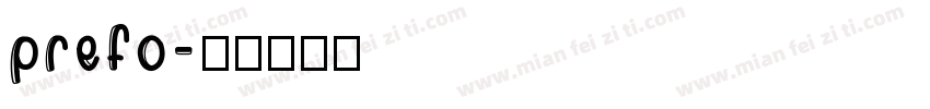 prefo字体转换
