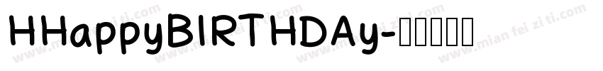 HHappyBlRTHDAy字体转换