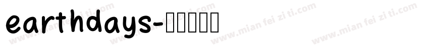 earthdays字体转换