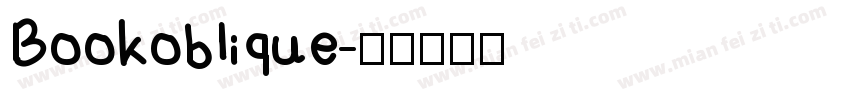 Bookoblique字体转换