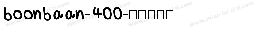 boonbaan-400字体转换