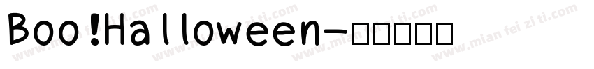 Boo!Halloween字体转换