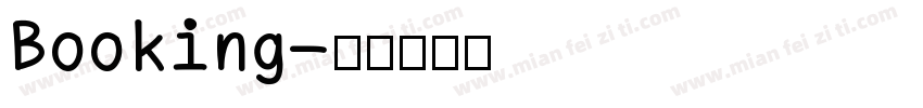 Booking字体转换