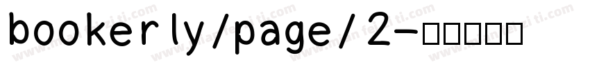 bookerly/page/2字体转换