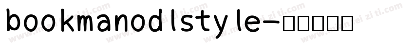 bookmanodlstyle字体转换