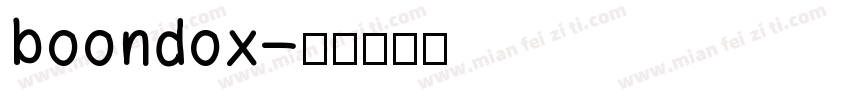 boondox字体转换