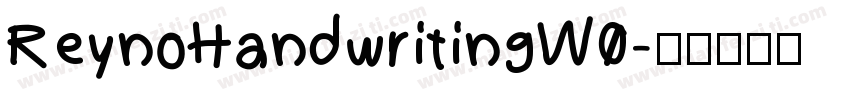 ReynoHandwritingW0字体转换