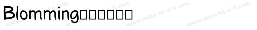Blomming字体转换