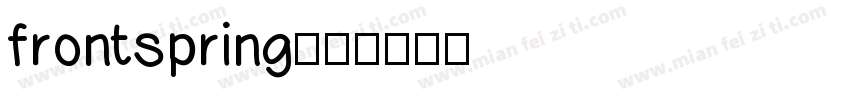 frontspring字体转换