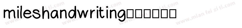 mileshandwriting字体转换