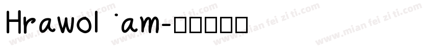 Hrawolam字体转换