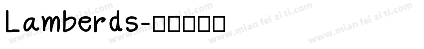 Lamberds字体转换