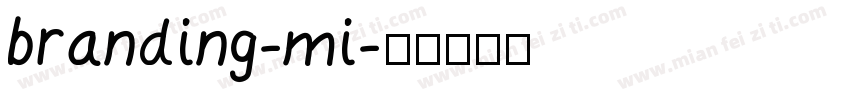 branding-mi字体转换