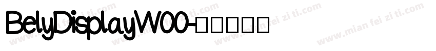 BelyDisplayW00字体转换