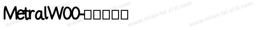 MetralW00字体转换