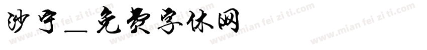 沙宁字体转换