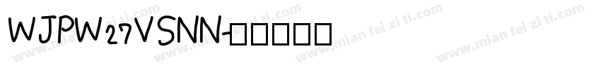 WJPW27VSNN字体转换