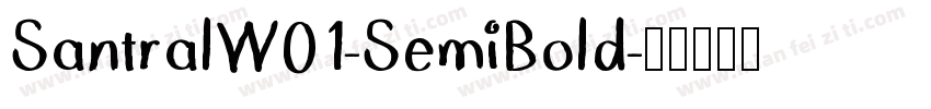 SantralW01-SemiBold字体转换