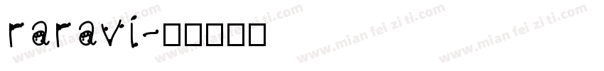 raravi字体转换
