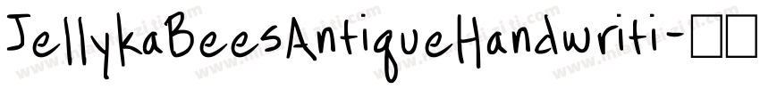 JellykaBeesAntiqueHandwriti字体转换