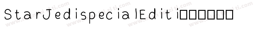 StarJedispecialEditi字体转换