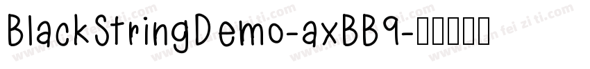 BlackStringDemo-axBB9字体转换