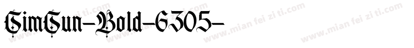 SimSun-Bold-6305字体转换