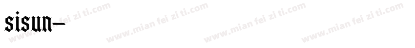 sisun字体转换