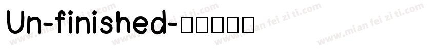 Un-finished字体转换