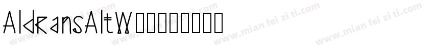 AldransAltW00字体转换